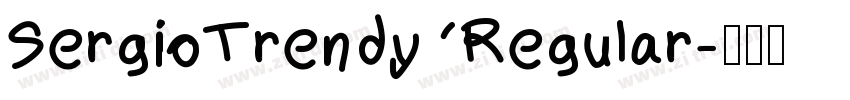 SergioTrendy Regular字体转换